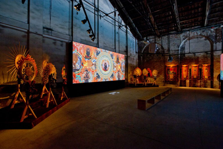 "Moving Gods" installation view at Venice Biennale 2015