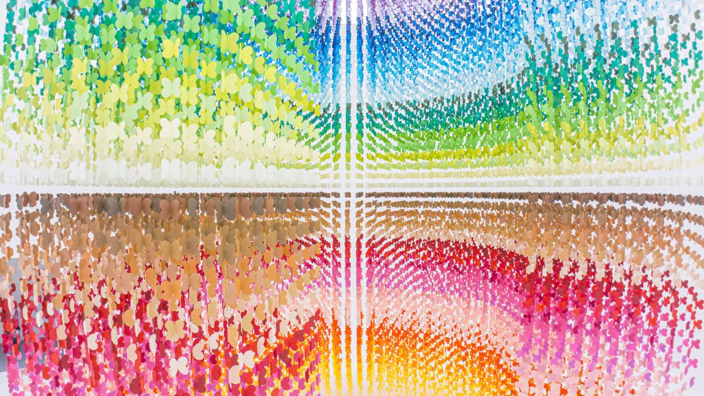 Art piece by Emmanuelle Moureaux commissioned by Lancôme for the exhibition "The Art of Absolute"
