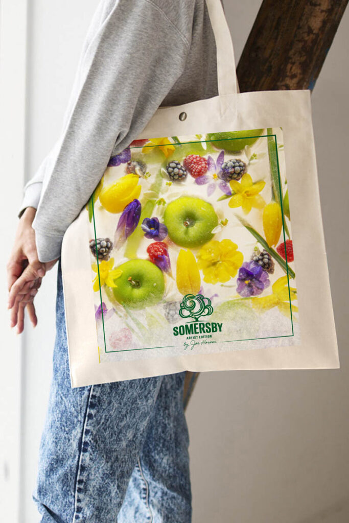 Somersby x Joe Horner - Artistic collaboration - Tote bag design by Somexing Artistic.