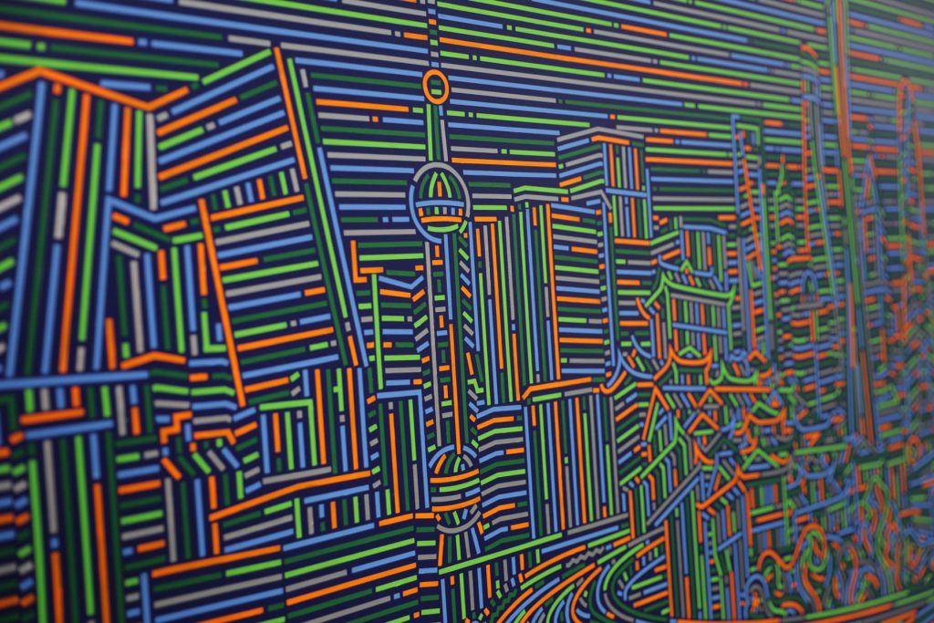 Painting by Lu Xinjian commissioned by Carlsberg for Summer Limited Edition (Beverage industry).