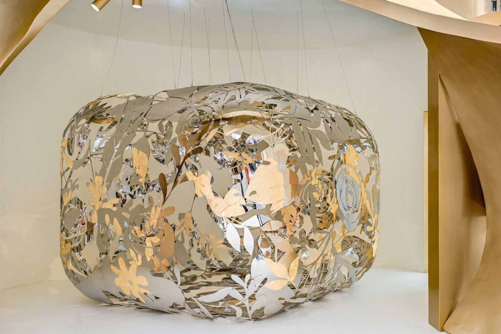 Art commission for Lancôme by Juju Wang - Voyage of the Rose Art Exhibition 2025