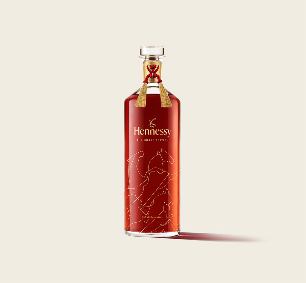 Packaging design by Somexing Artistic for the collaboration between Hennessy and Trajan Jia for The Horse Edition