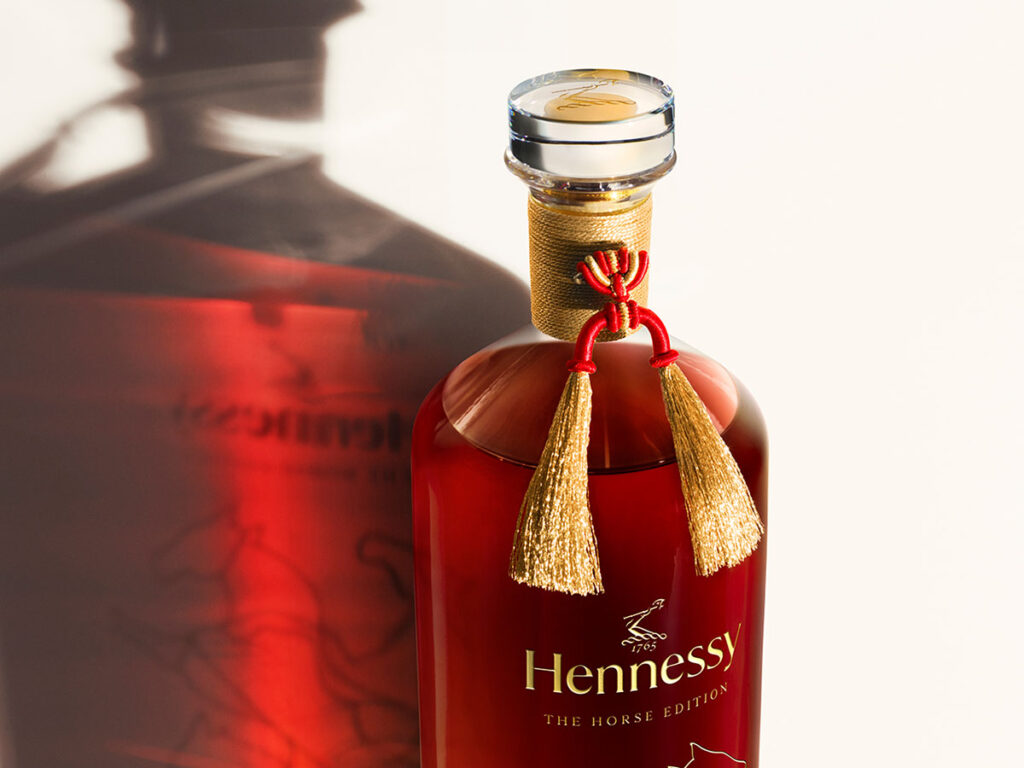 Packaging design by Somexing Artistic for the collaboration between Hennessy and Trajan Jia for The Horse Edition