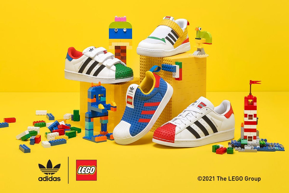brand partnership crossover collab lego Adidas playful